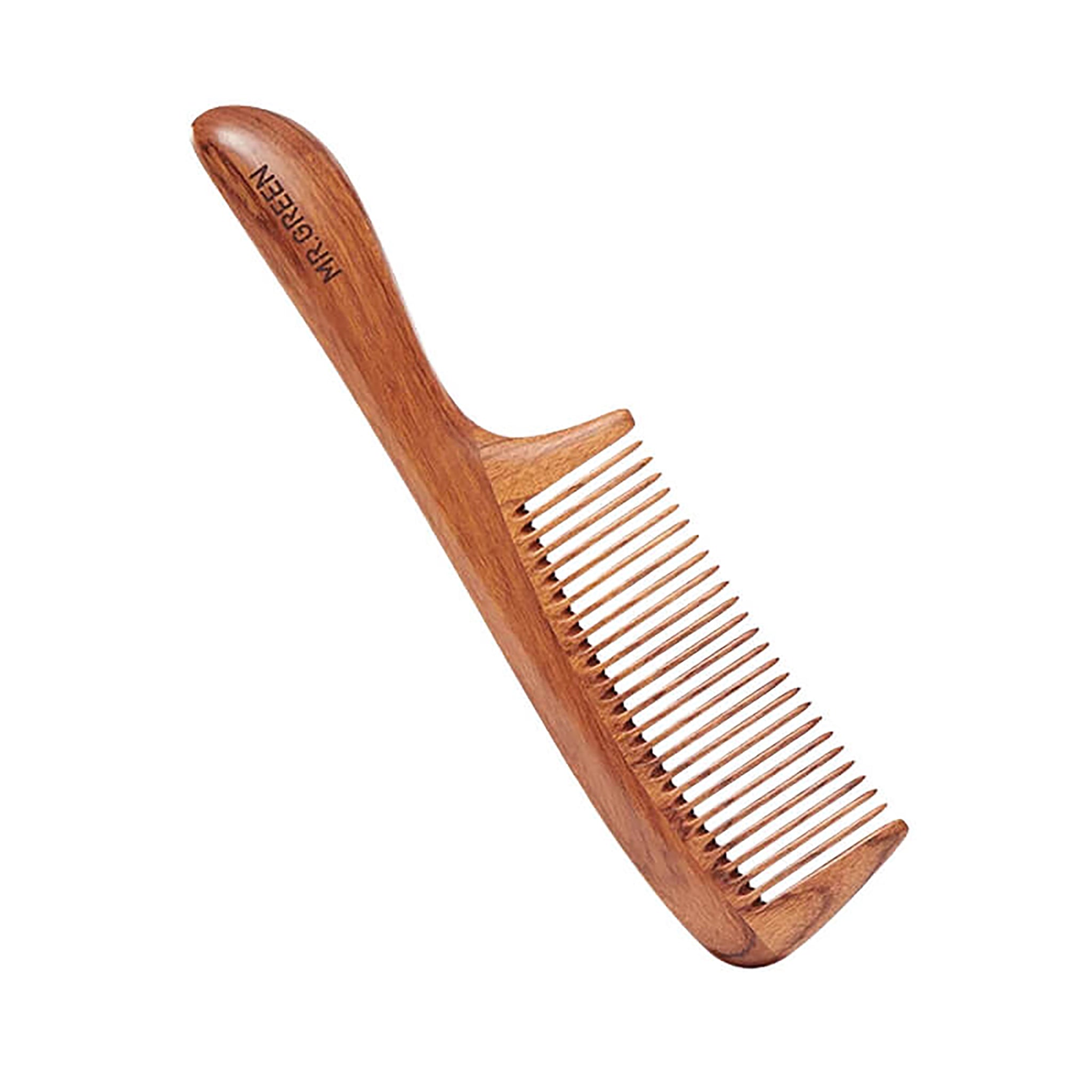 Sustainable MR.GREEN Mopane wood comb handmade eco comb reducing breakage and promoting healthy hair