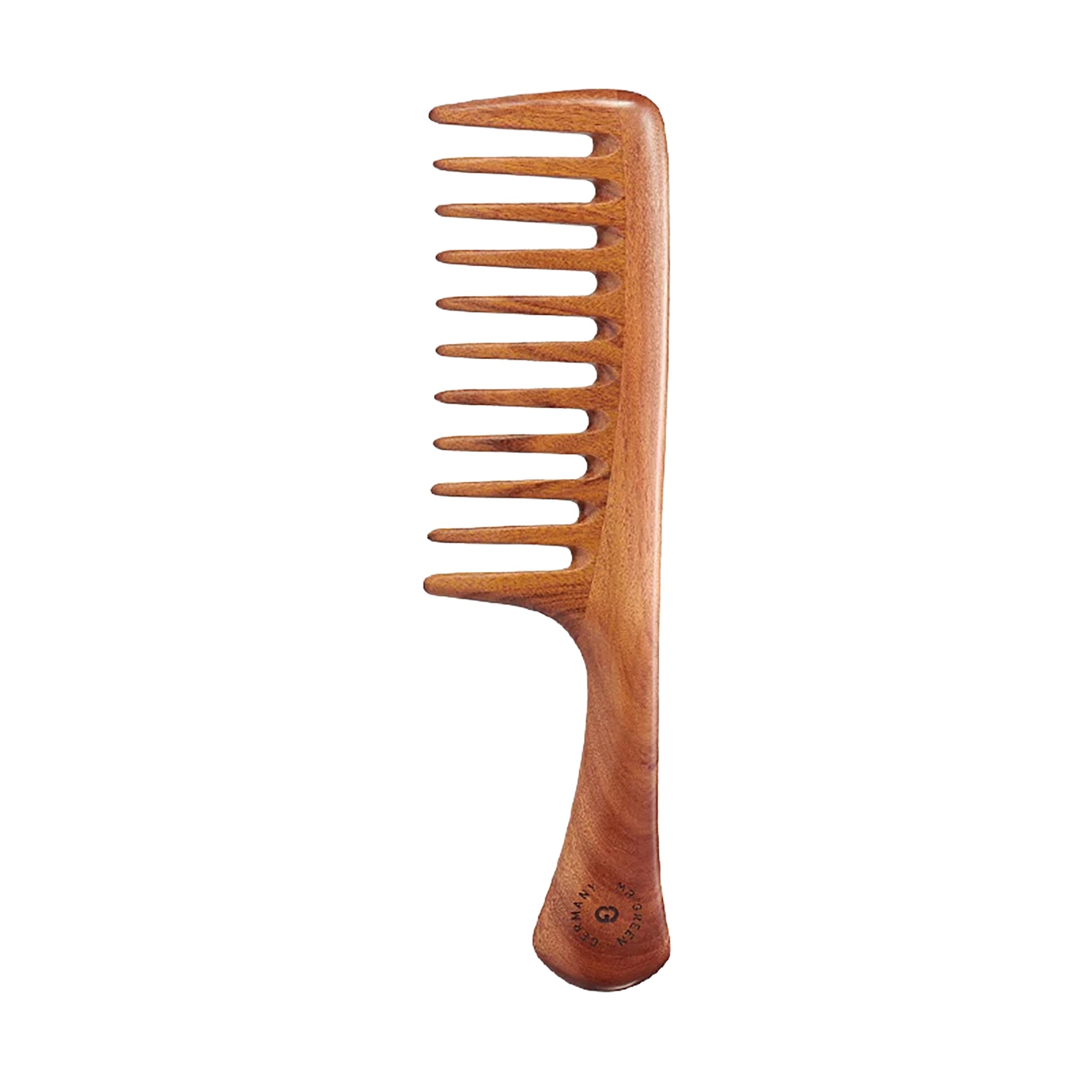 MR.GREEN Mr-7117 Large comb made from Cuibourtia wood, wide tooth eco-friendly wooden comb for detangling and scalp massage.