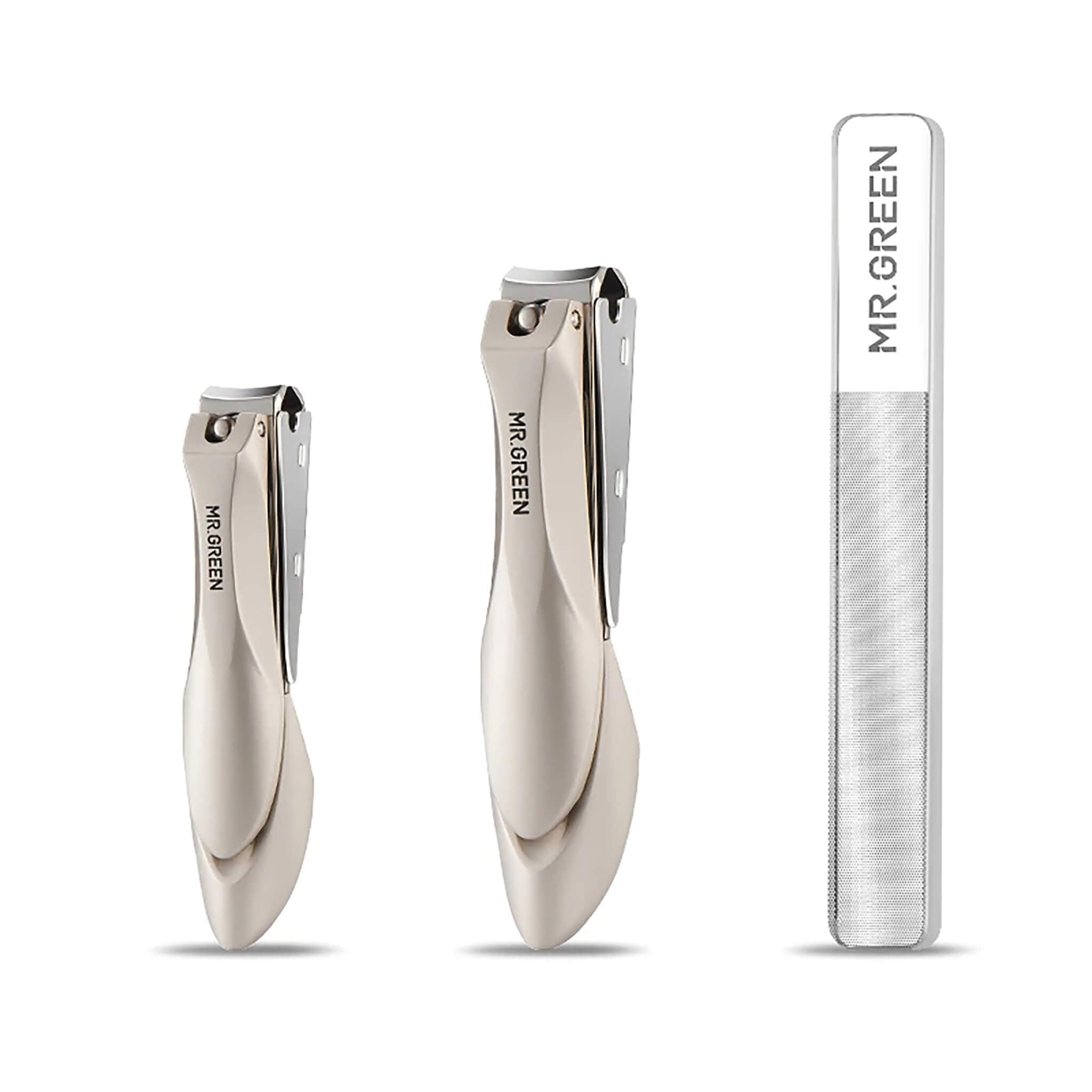 MR.GREEN baby and toddler nail clippers two sizes plus nano glass file gentle precise grooming newborn safe set