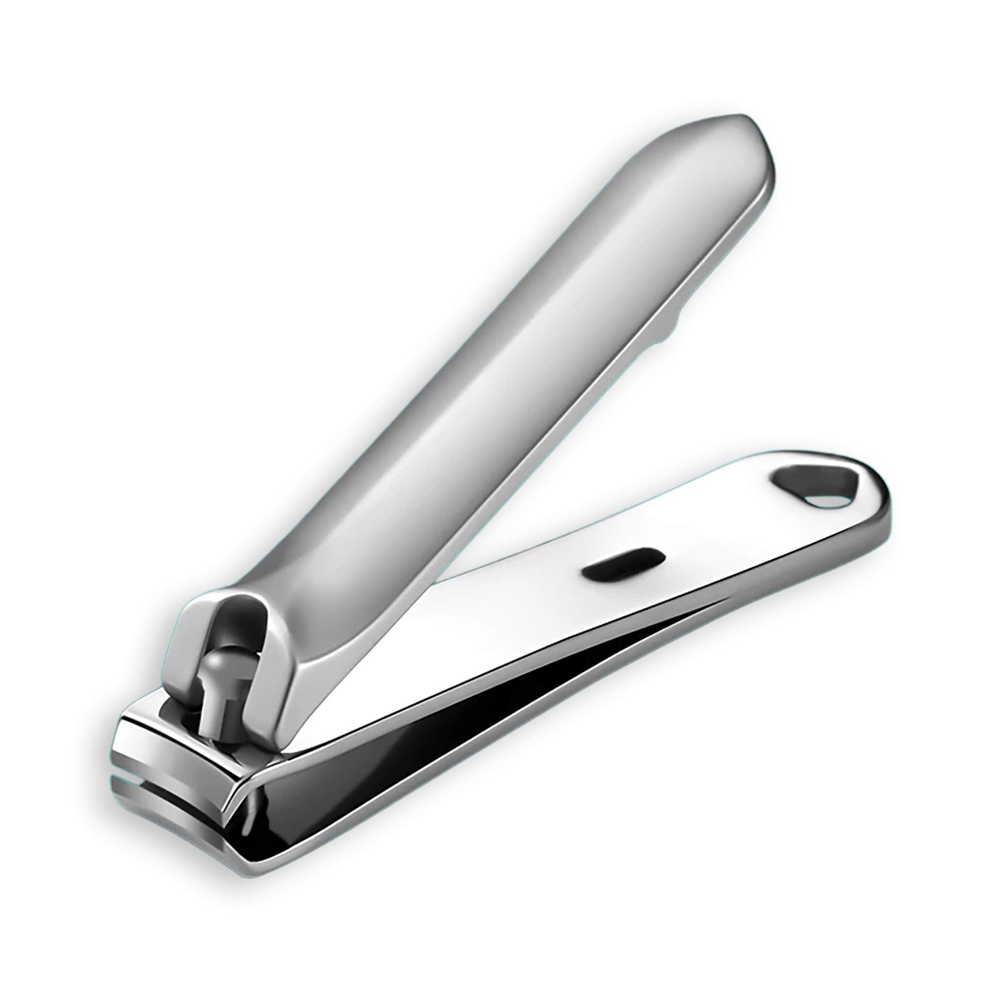 Close-up MR.GREEN stainless steel minimalist nail clipper polished finish durable sharp cutter for fingernails and toenails