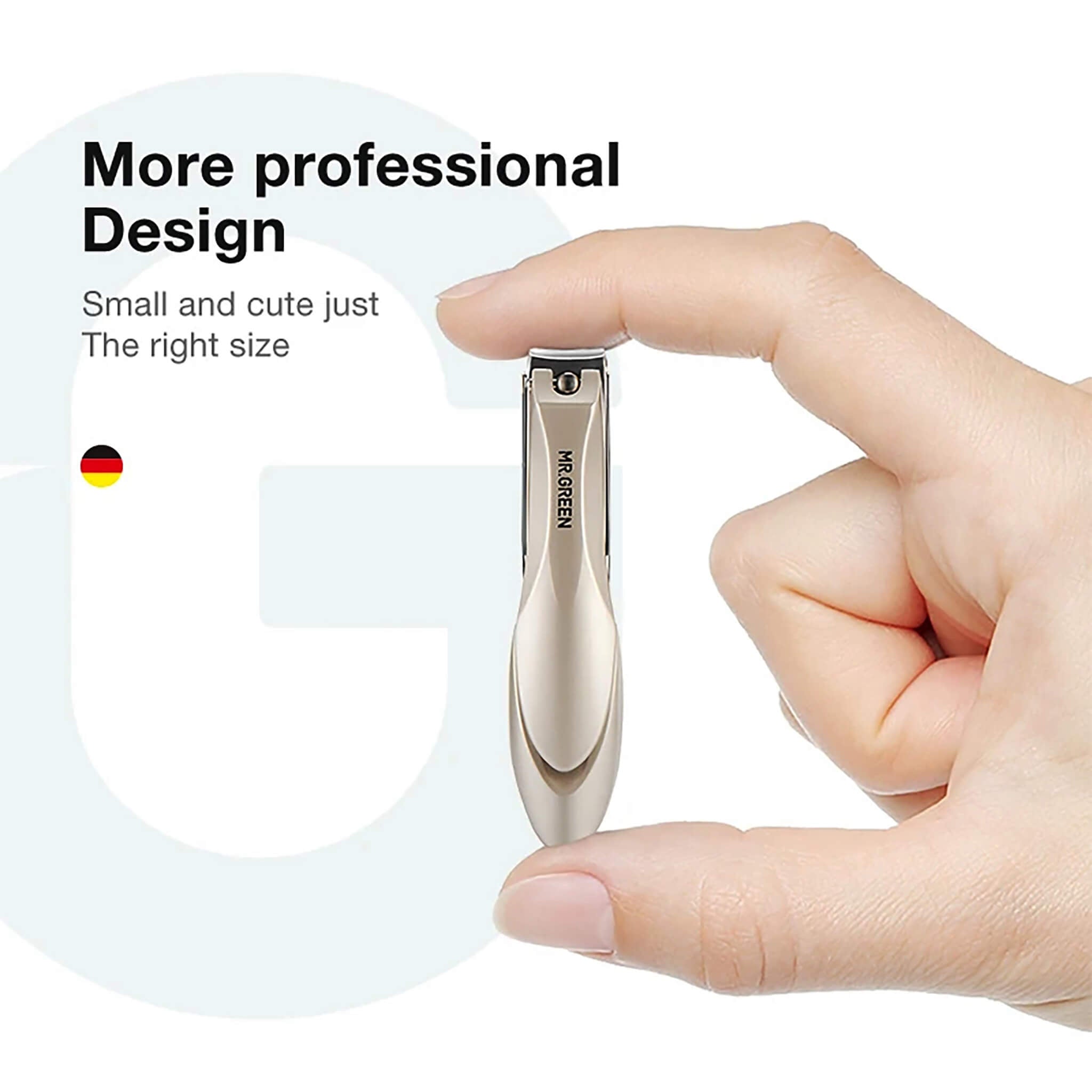 Cortaúñas para bebé MR.GREEN con lima de vidrio nano y bordes redondeados seguridad para recién nacidos y niños pequeños