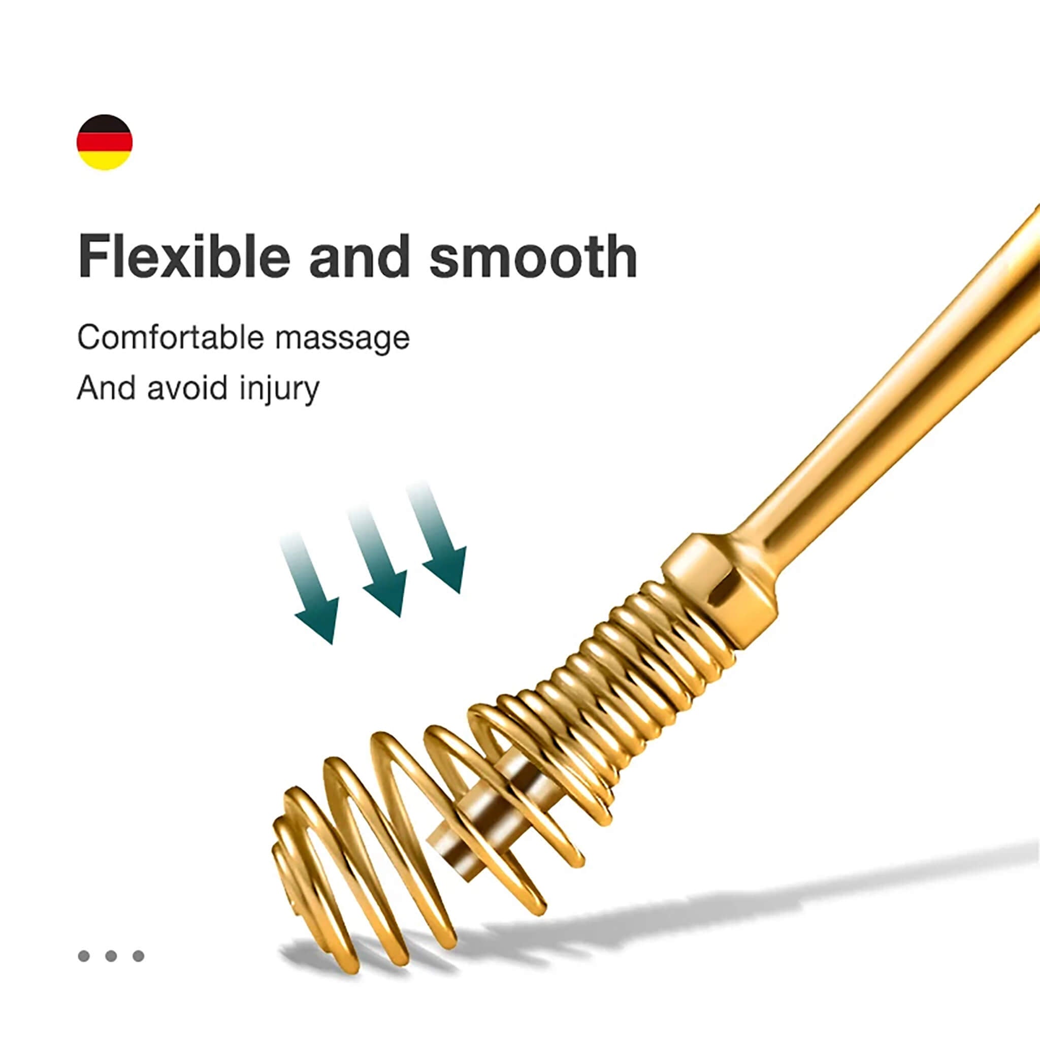 Removedor de cera MR.GREEN MR-2161 com mola em espiral 360° – toque suave, massagem confortável e sem ferir o ouvido