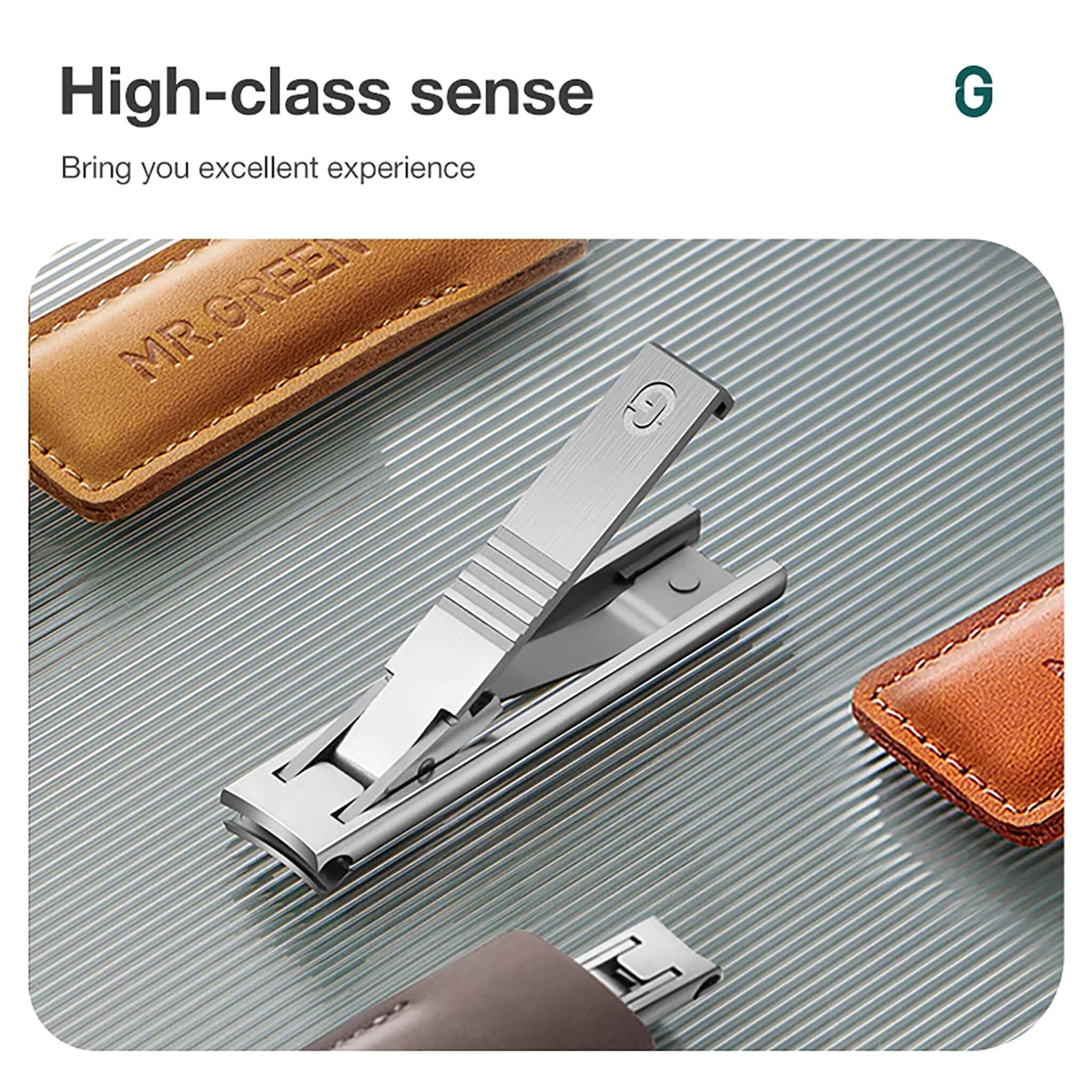 MR.GREEN Ultra-Thin Folding Nail Clippers Stainless Steel