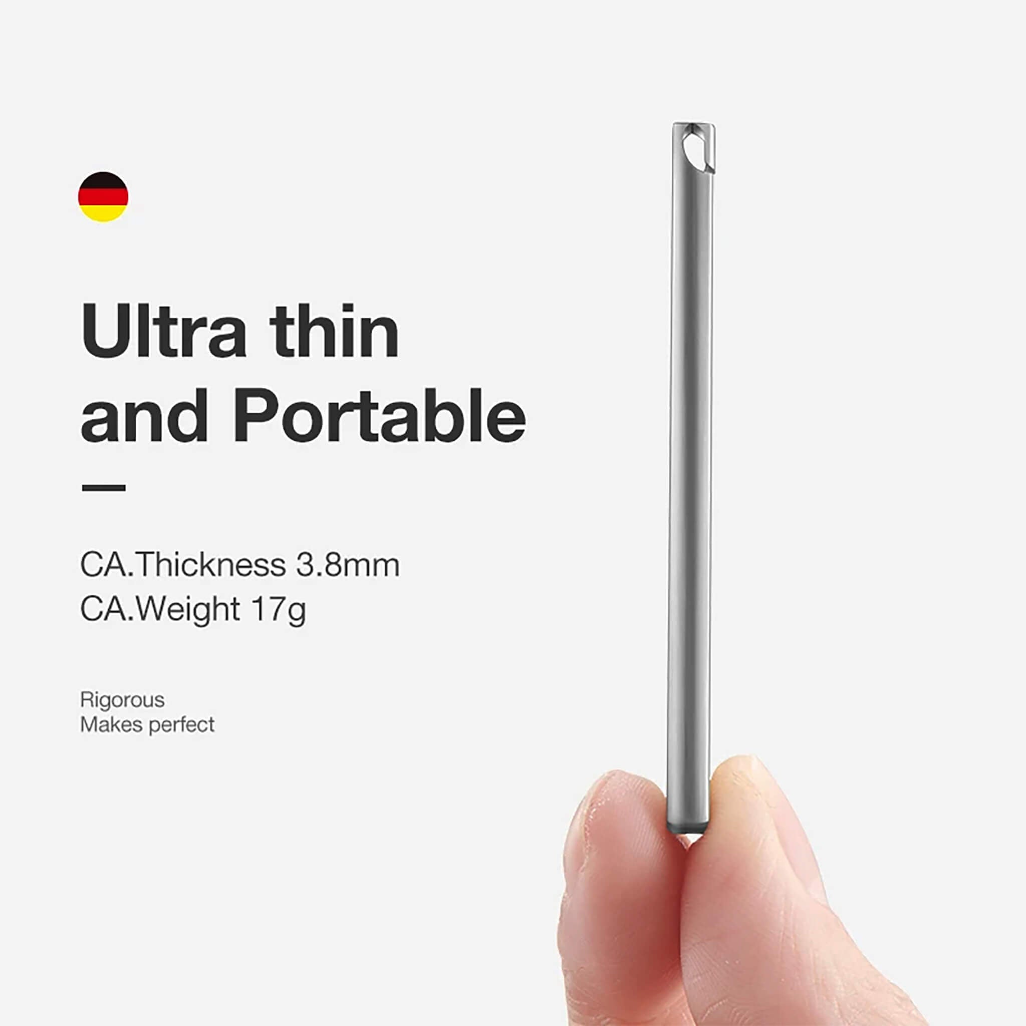 Coupe-ongles ultra fin MR.GREEN MR-9999, 3,8 mm d’épaisseur et 17 g, format portable pour trousse de voyage