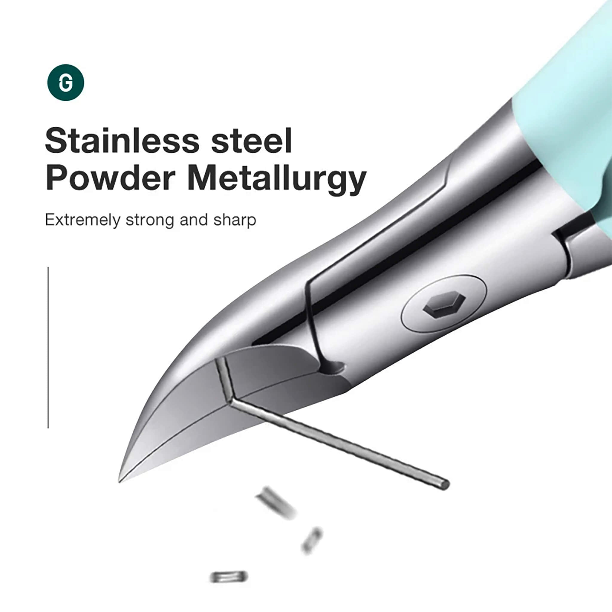 MR.GREEN stainless steel powder metallurgy jaws cutting metal wire cleanly; extremely strong and sharp demonstration