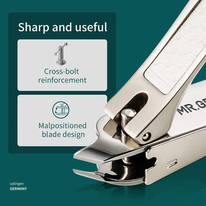 MR.GREEN Schrägkanten-Nagelknipser mit Kreuzbolzen-Verstärkung und versetzter Klinge für scharfe langlebige Schnitte