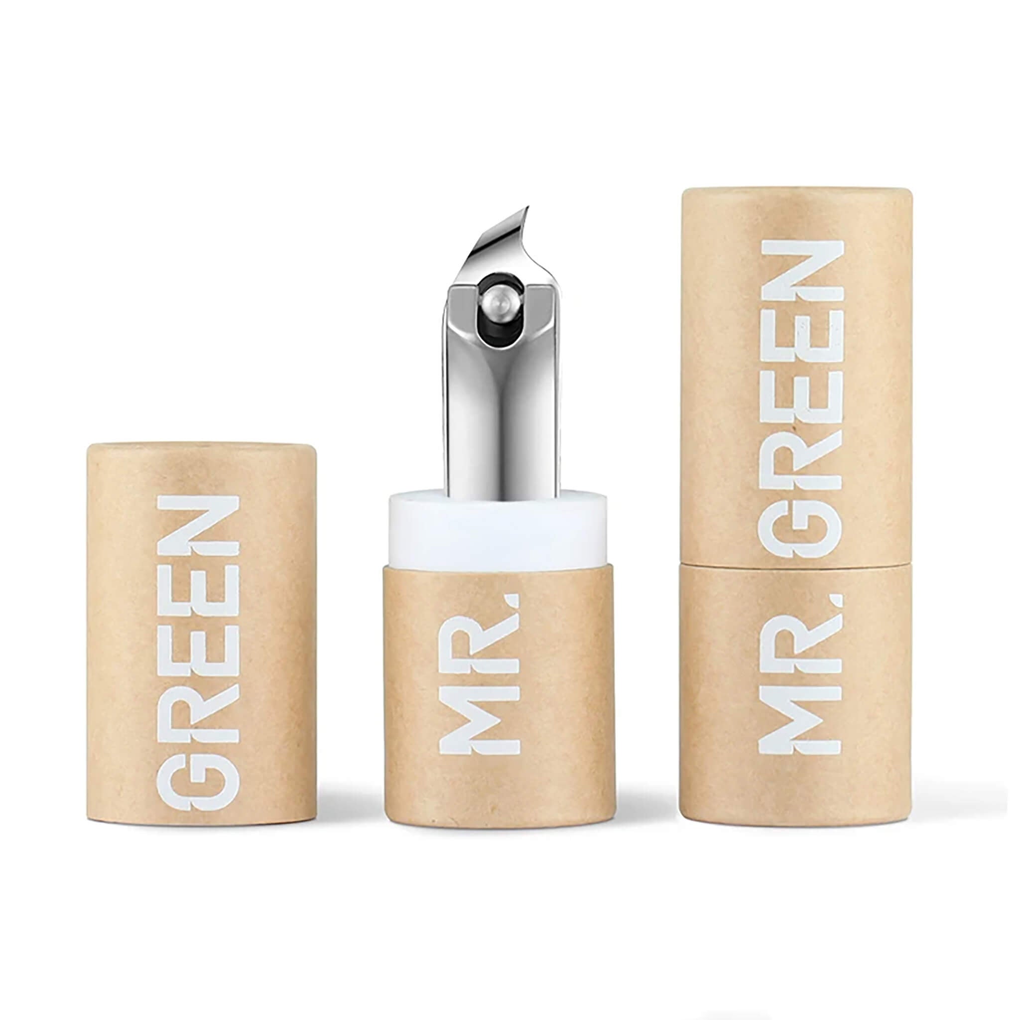 MR.GREEN schräger Nagelknipser im Geschenkröhrchen präziser Schnitt für Nagelhaut und Ecken rostfreier Edelstahl