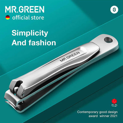 MR.GREEN simplicity and fashion stainless steel nail clippers minimalist award winning design for precise sharp trimming