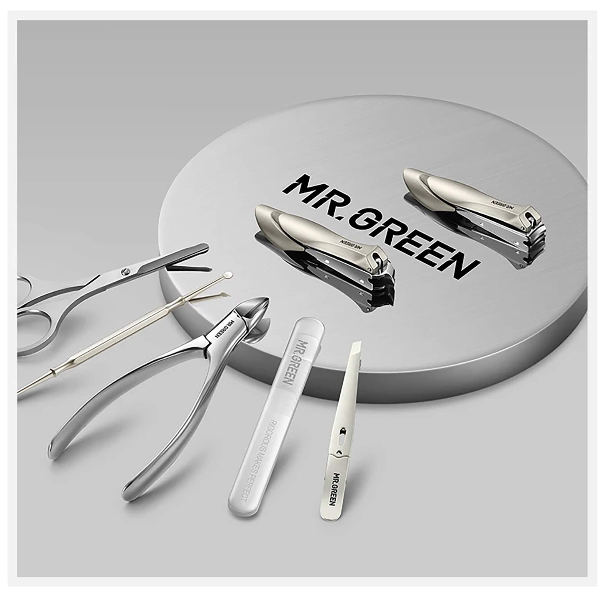 7-in-1 Manicure Set Tools with Leather Case | MR.GREEN