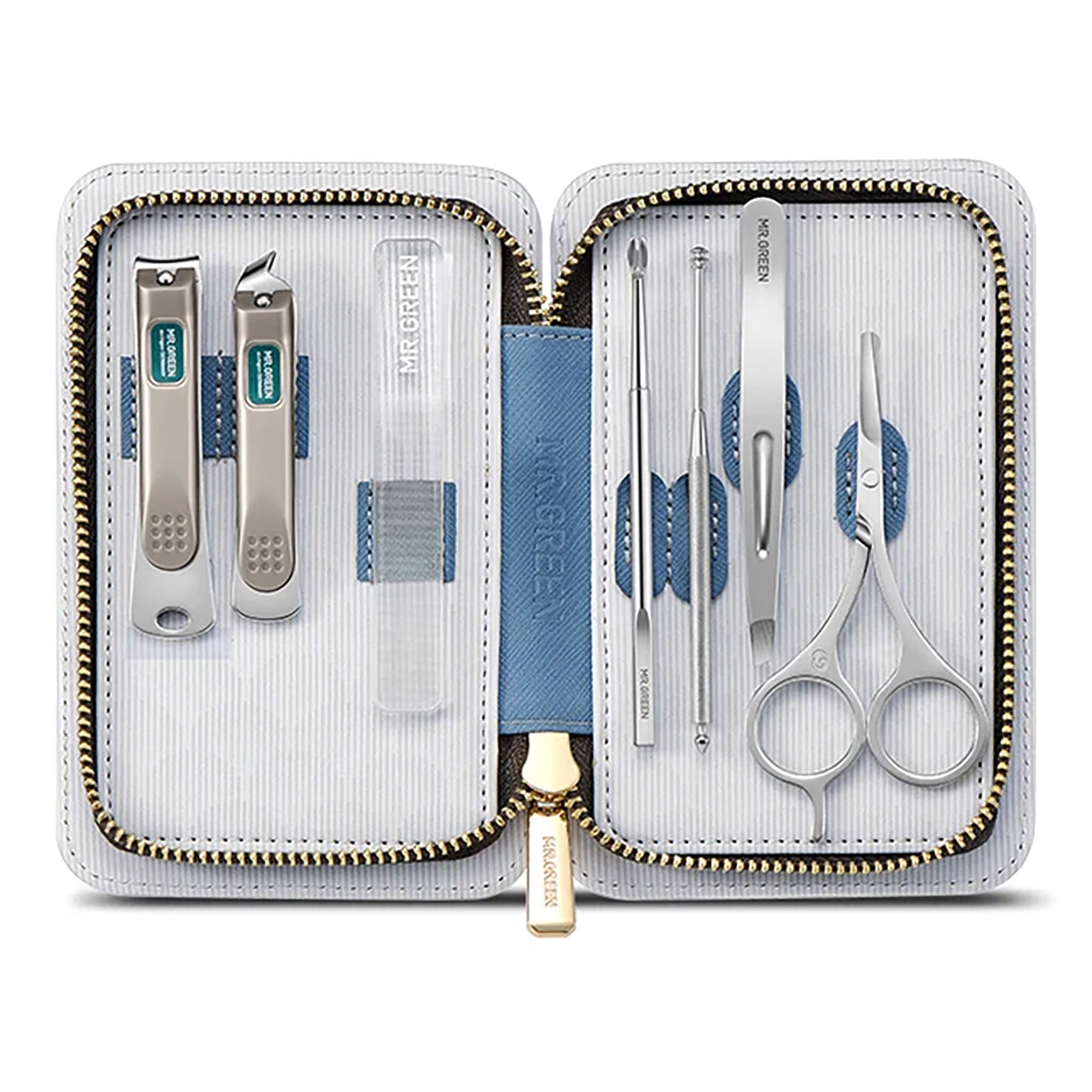 Professional Nail Manicure Set Tools with Case | MR.GREEN