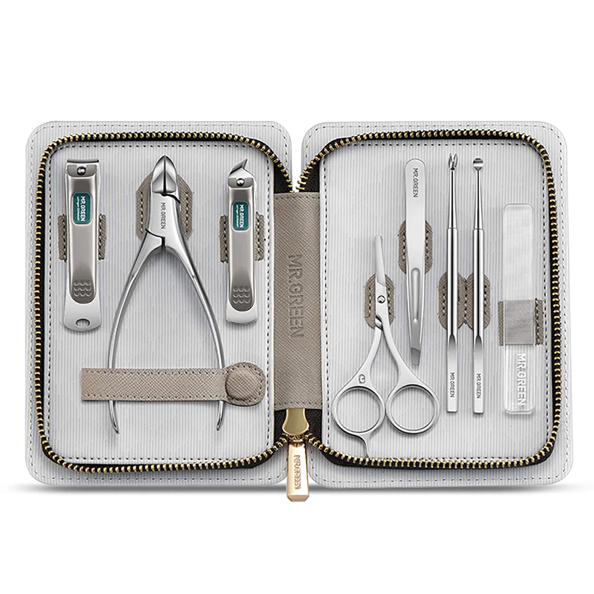 Professional Nail Manicure Set Tools with Case | MR.GREEN