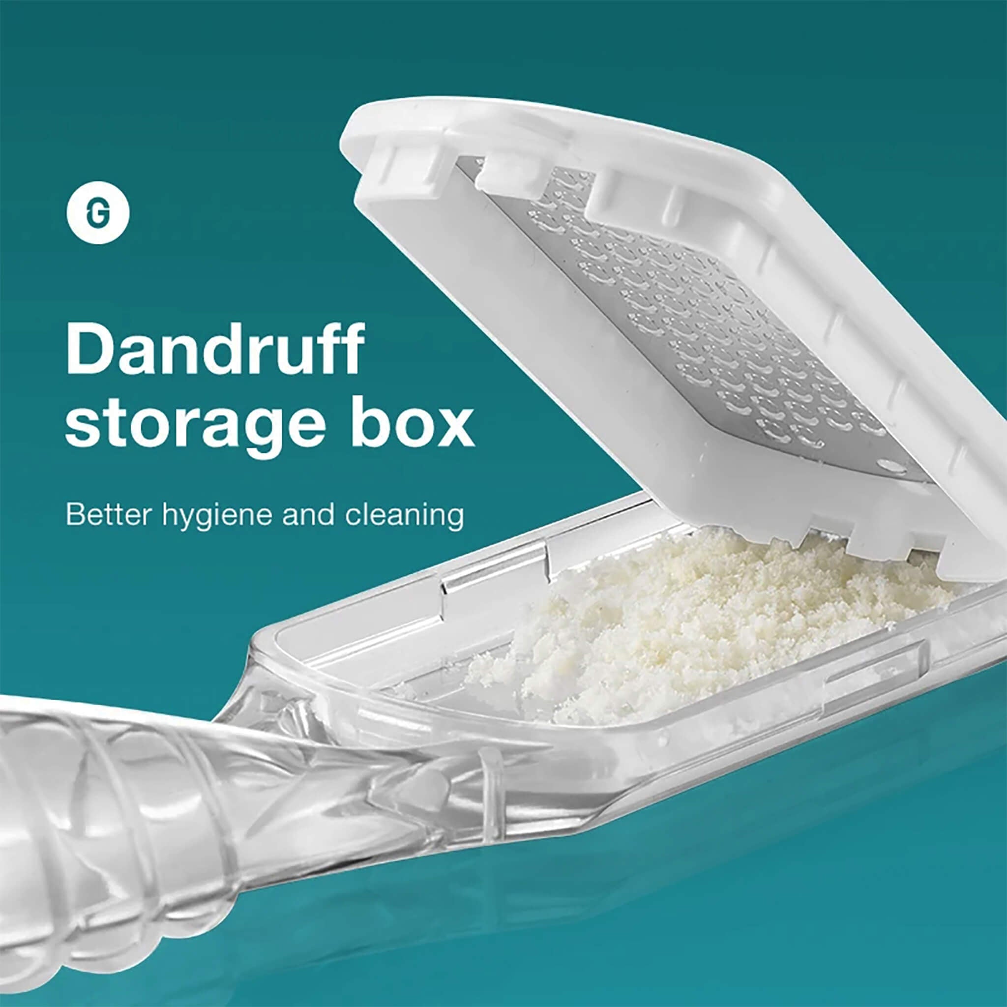 Râpe de pieds MR.GREEN avec réservoir de collecte intégré; hygiène renforcée et nettoyage facile, talons lisses.